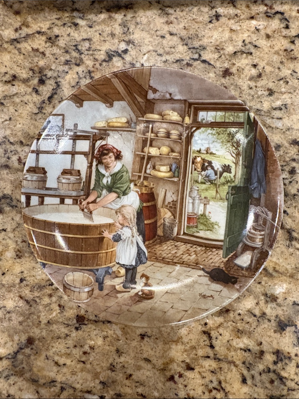 Royal Schwabap Hand Decorated Porcelain Plate 1984 Ter Steege BV Holland 5"